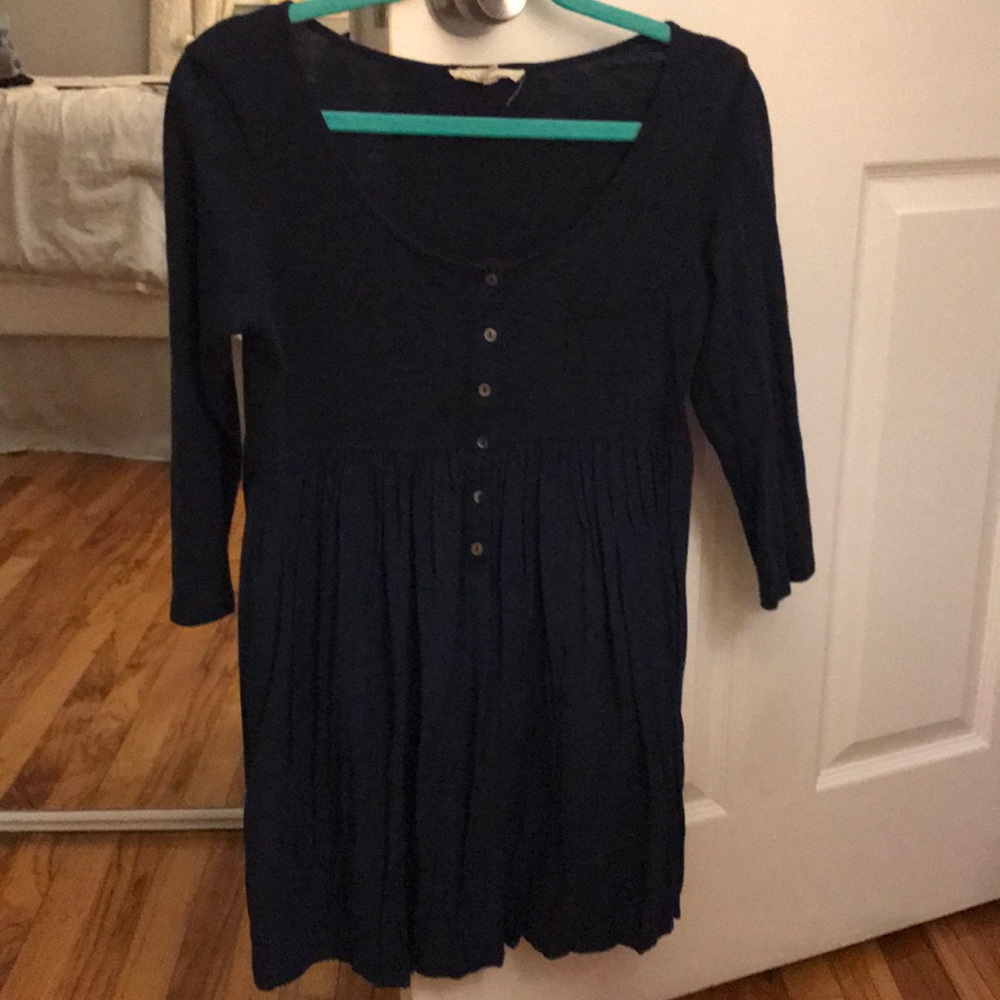 Navy blue small babydoll dress